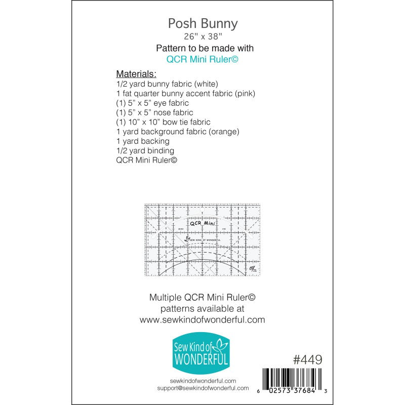 Posh Bunny Quilt Pattern (5418619175077)