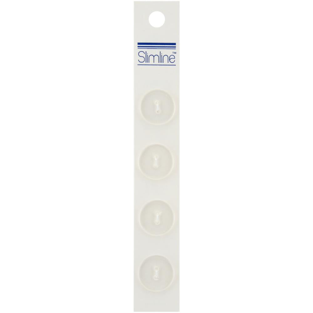19mm 2-Hole Button Clear 4ct (5910704980133)