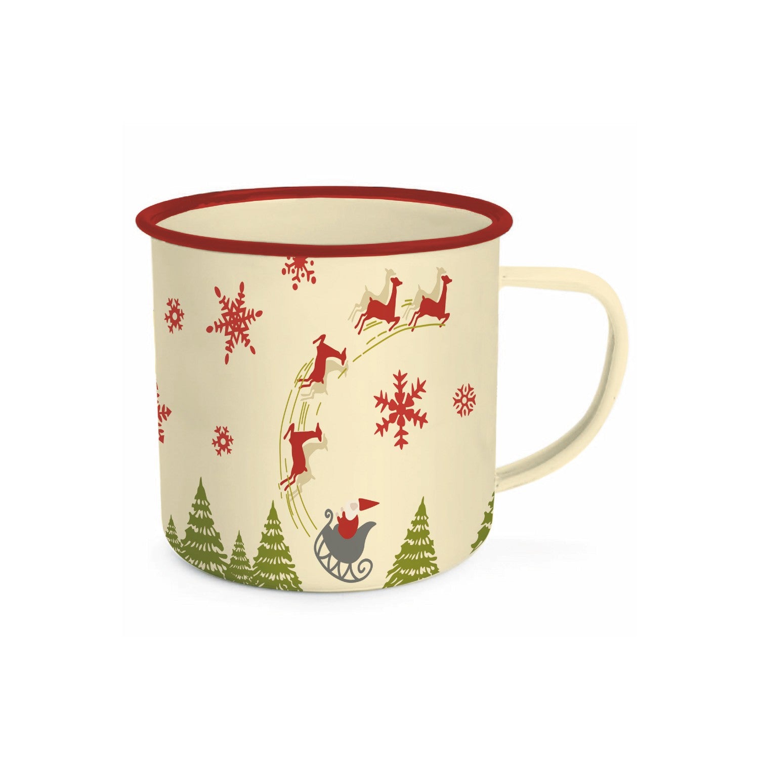 Stacy West Christmas 20 ounce Enamel Mug