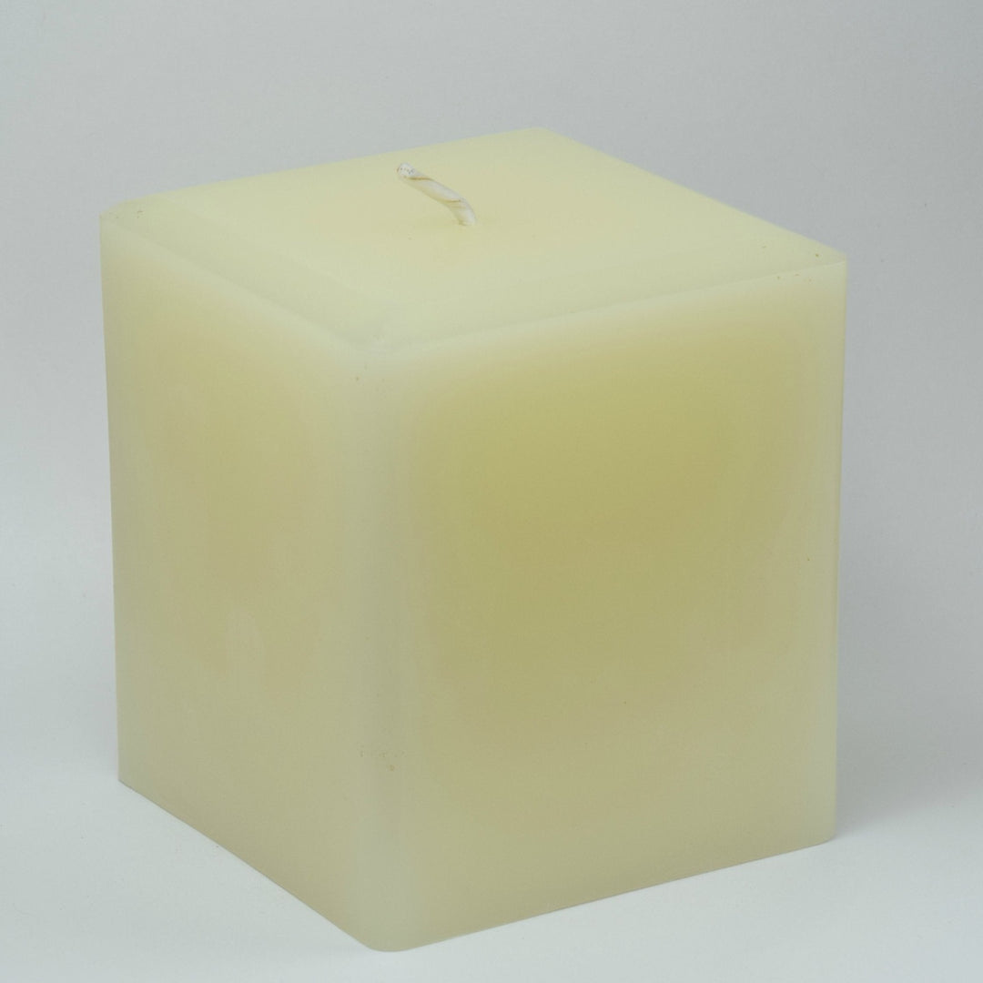 Honey Candles Pearl White 100% Beeswax 3 Inch Square Pillar Candle (10396944073)