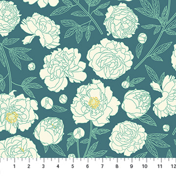 Primavera Roses Med Teal (5418759258277)