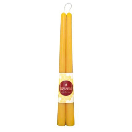 Beeswax 12 Inch Taper Candles Natural (5665761951909)